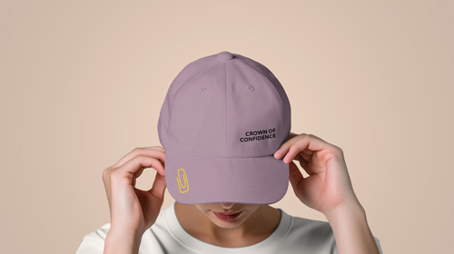 Person Wearing a Cap Top View