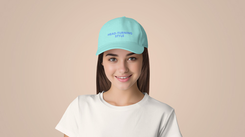 Woman in a Hat Front View