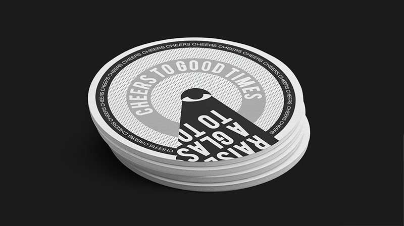 Coaster Stack Placed on the Ground