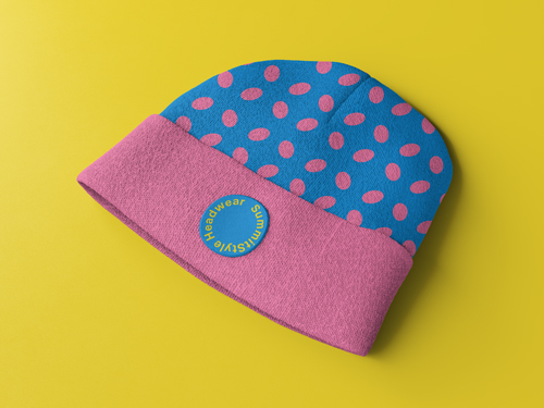 Chapeau d'hiver vu de dessus