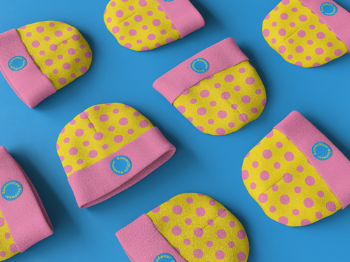 Collection de chapeaux Vue en plongée