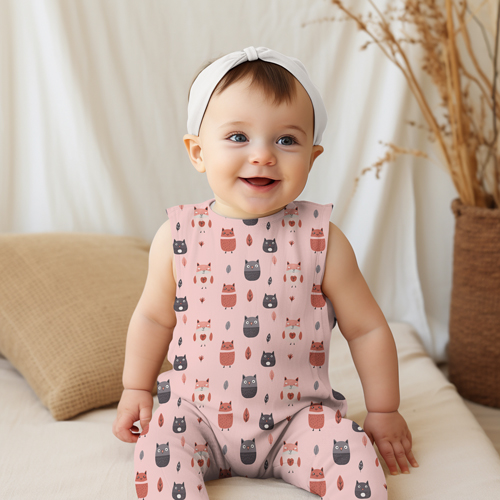 Очаровательный малыш спокойно сидит