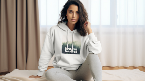 Woman in Casual Clothing