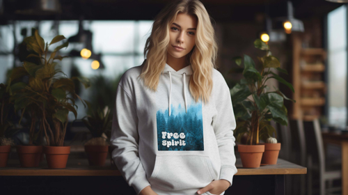 Woman in Urban Streetwear