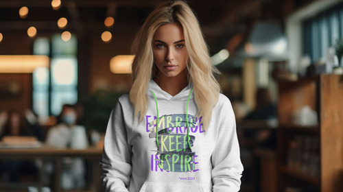 Woman Wearing a Trendy Hoodie