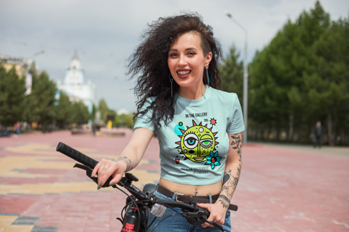 Woman Smiling in a Park