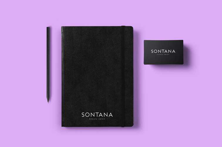 Notizbuch mit Geschäftsdrucksachen