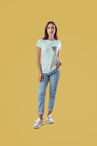 Frau demonstriert Straßenstil