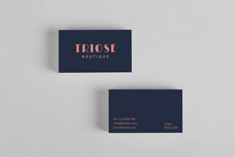 Business Cards Front and Back View
