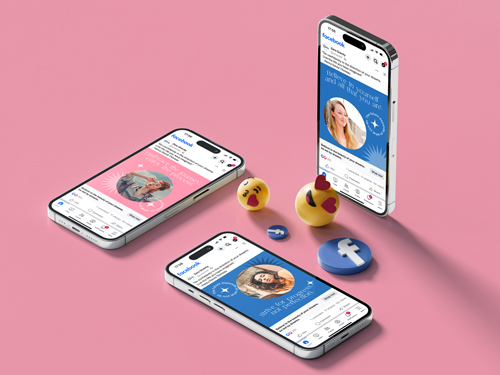 Mobile Phones Placed With Emojis