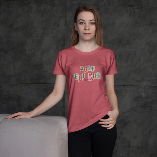 Woman Wearing a Casual T-Shirt