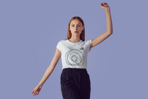 Woman Posing in a Studio