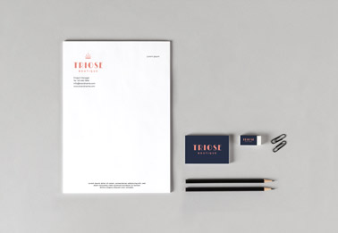 Business Flyer with Stationery