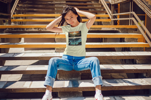 Woman Playing With Her Hair