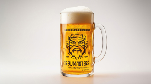 Verre à bière simple Vue de face