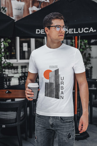 Man Holding a Cup of Coffee