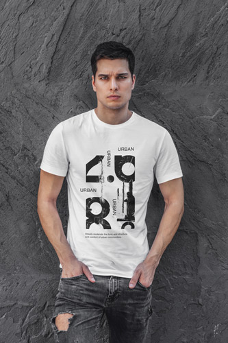 Man Posing on a Plane Wall Background