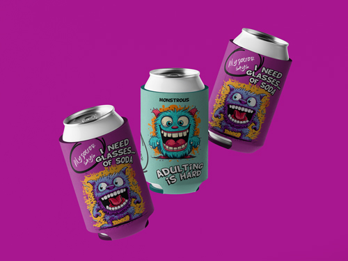 Beverage Cans in the Air