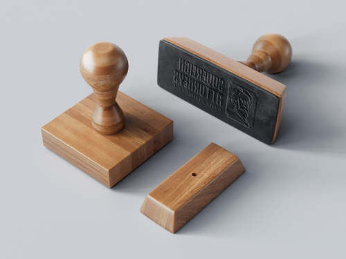 Collection of Wooden Stamps