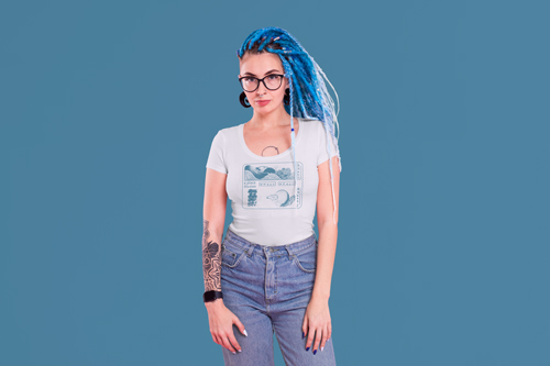 Woman Posing in a Studio