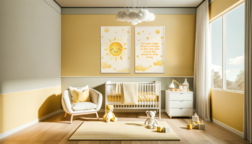 Posters Hanging in a Nursery