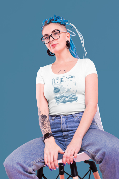 Woman on a Chair Low Angle View