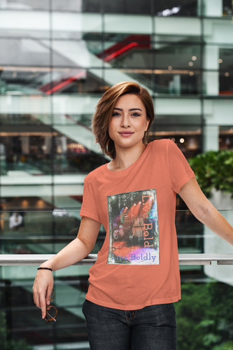 Girl Standing at a Mall