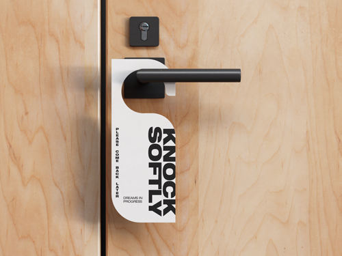 Door Hanger on a Handle