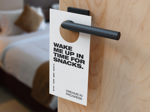 Open Door With a Hanger