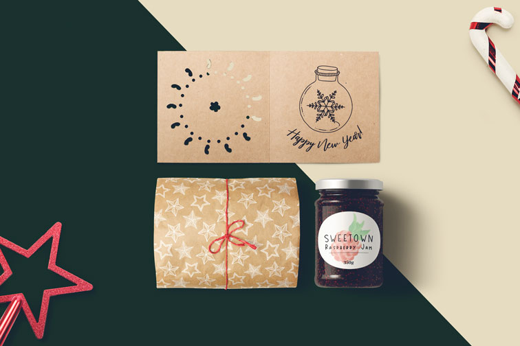 Mason Jar with Christmas Gifts