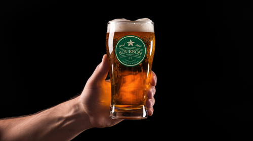 Бокал, полный крафтового пива