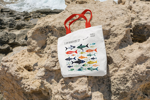 Canvas Bag Left by the Beach