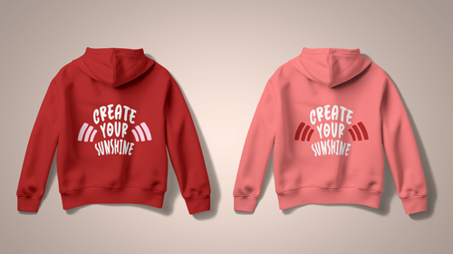 Hoodies stylés Vue arrière