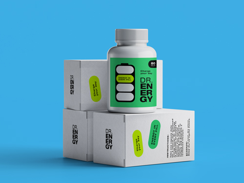 Pill Bottle With Its Packaging