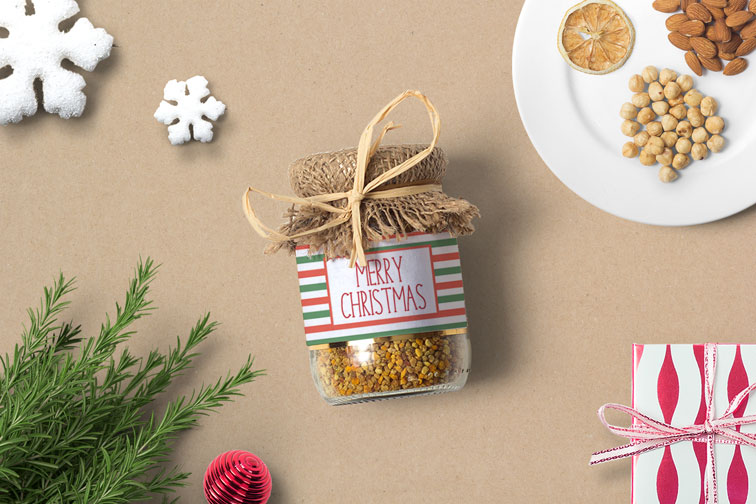 Decorated Christmas Jar