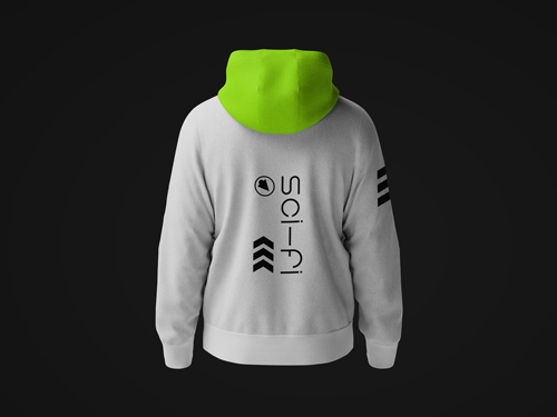 Stylish Hoodie Back View