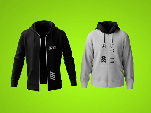 Two Hoodies Front View