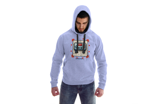 Man Wearing a Hoodie