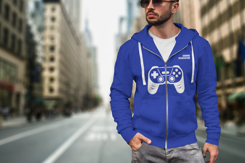 Man Walking Down the Street