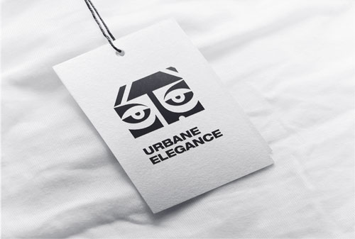 Hang Tag on White Clothing