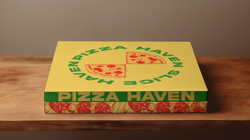 Raftaki Pizza Ambalajları