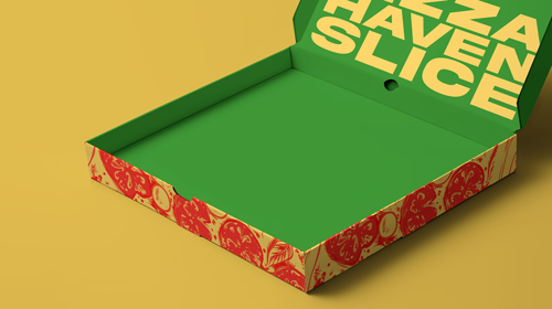 Pizza Ambalajının Yakından Görünüşü
