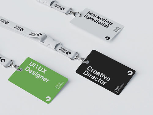 Collection de badges Vue de haut