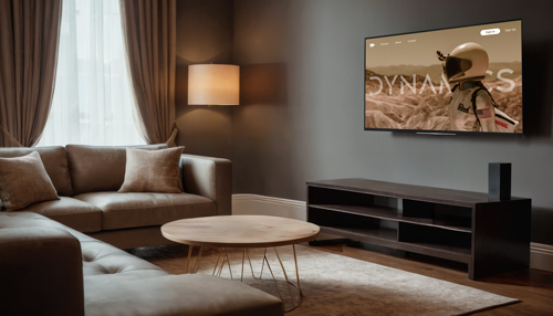 TV Station Setup in a Living-Room