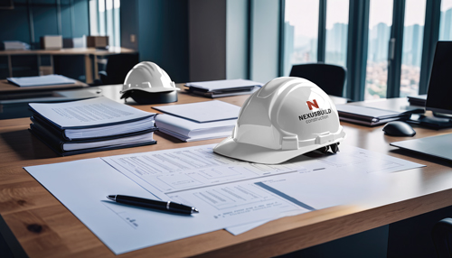 Helmet Placed on an Office Desk