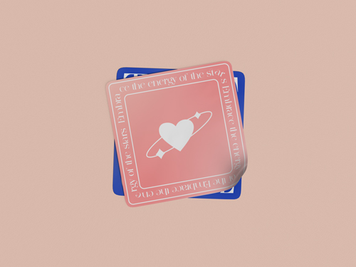 Стопка квадратных стикеров