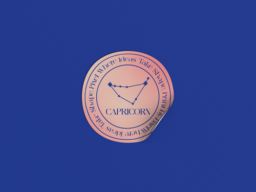 Круглые стикеры, вид спереди