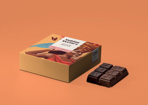 Çikolata ve Kutusunun Çapraz Görünüşü
