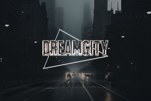 Logo With a Street Background