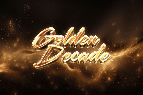 Logo Holder With a Golden Background